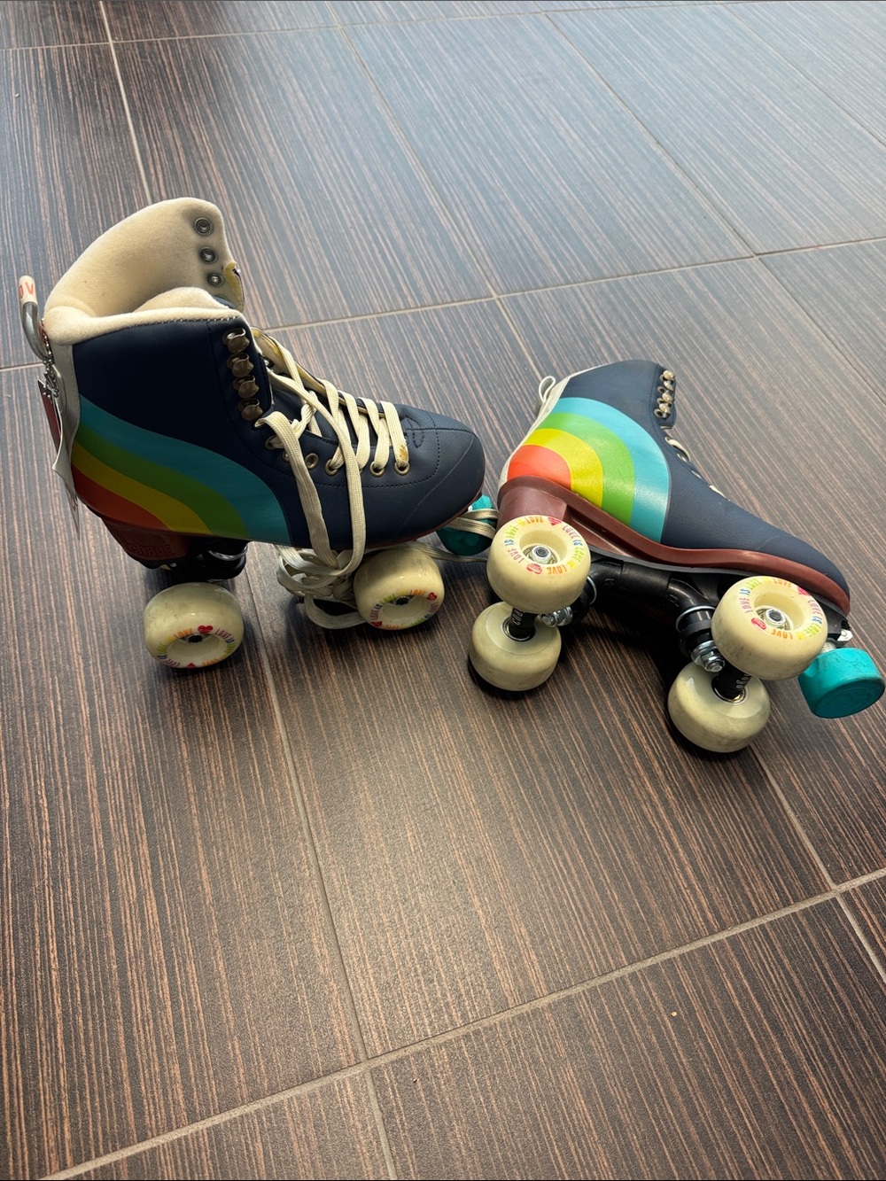 Chaya Melrose Elite Love is Love Roller Skates Rainbow